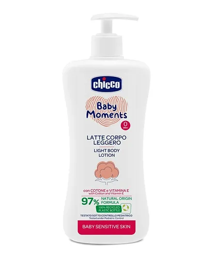 Chicco Baby Moments Light Body Lotion - 500mL