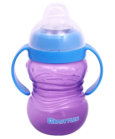 Baby Plus Training Bottle with Handle Purple - 266 ml