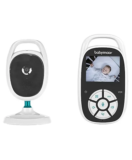 بيبيموف جهاز مراقبة الطفل بالفيديو بشاشة رقمية 2.4 بوصة - مدى 250 متر