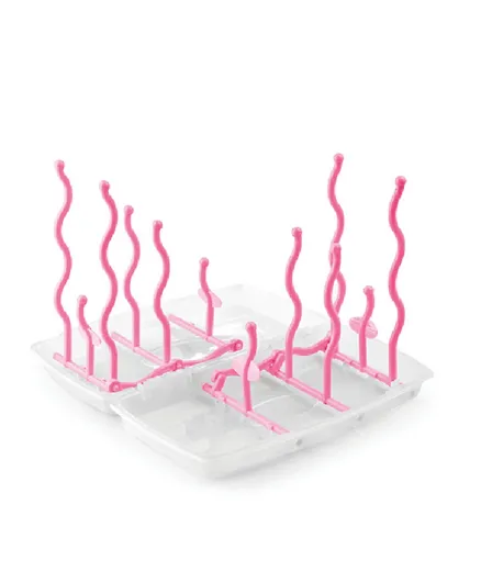 Nuvita Foldable And Portable Bottle Dryer Rack - Pink