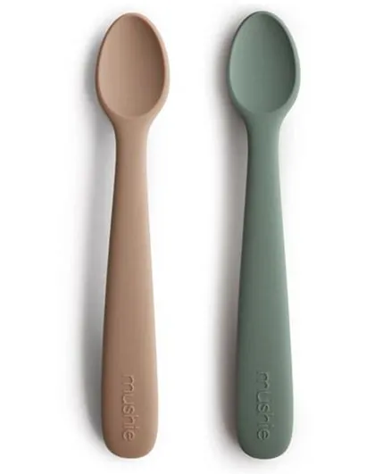 Mushie Baby Spoon 2-Pack - Dried Thyme/Natural