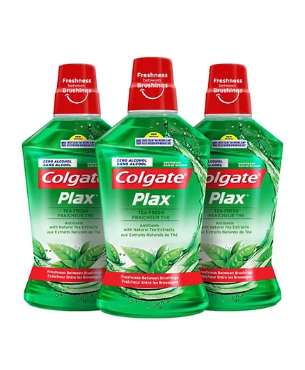 Colgate Plax Fresh Tea Mouthwash Pack of 3 - 500mL