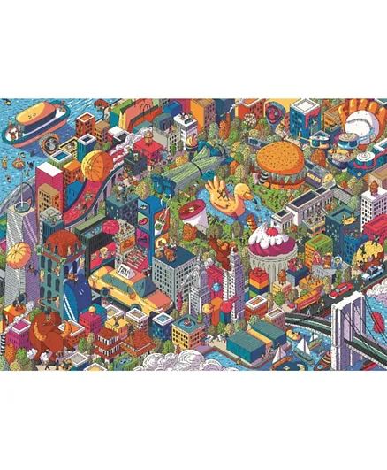 TREFL UFT Eye Spy Imaginary Cities New York Puzzle Set - 1000 Pieces