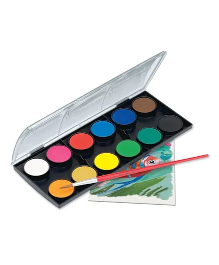 مجموعة ألوان مائية من فابر كاستل - 12 لوناً.