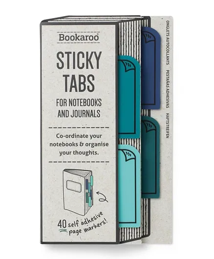 IF Bookaroo Sticky Tabs Blues - 40 Pieces