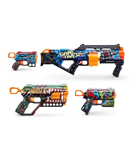 X-Shot Mix Combo Last Stand & Griefer With Flux And Menace Dart Guns