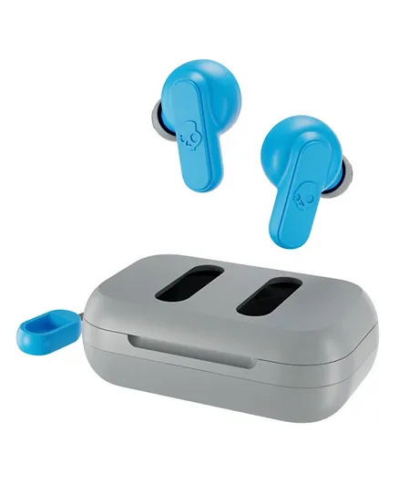 Skullcandy Dime 2 True Wireless Earbuds - Light Grey & Blue