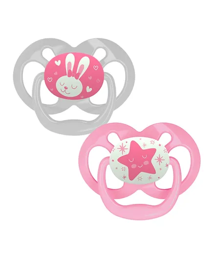 Dr. Brown's Advantage Stage 2 Glow In The Dark Pacifier - 2 Pieces