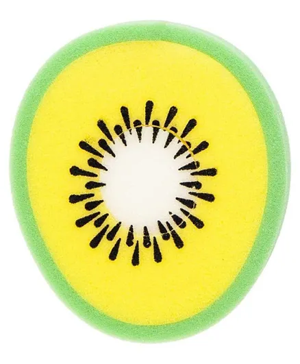 إسفنجة استحمام للأطفال من ريما فيجن - كيوي - أصفر وأخضر