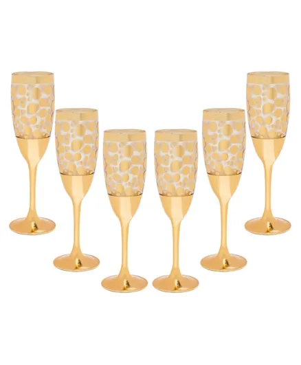 GLASSTAR Champagne Glass Set - 6 Pieces
