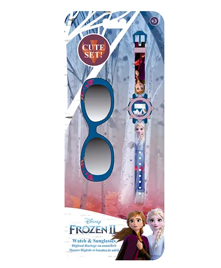 Disney Frozen Digital Watch And Sunglasses - Blue