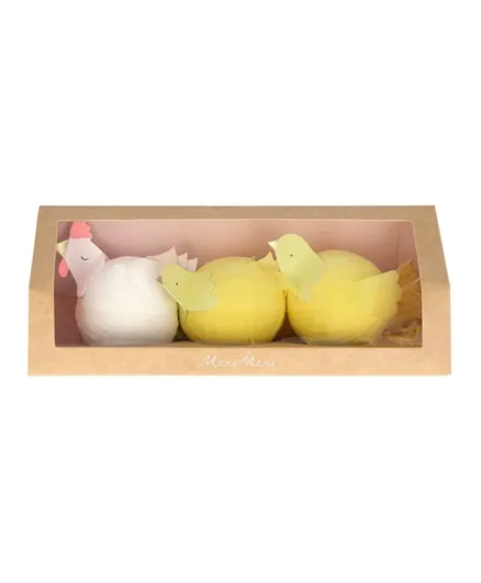 Easter Party Hen & Chicks Surprise Balls - Pack of 3