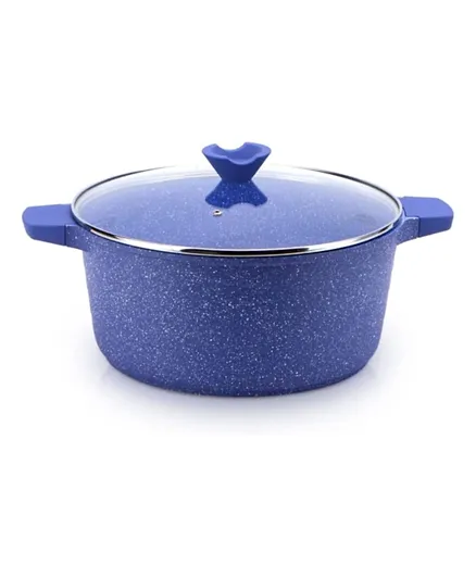 Balzano Cooking Pot With Glass Lid Blue - 1.8L