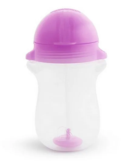 Munchkin Any Angle Click Lock Weighted Straw Trainer Cup Purple - 295mL