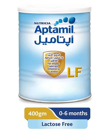 Aptamil Lactose Free Infant Milk Powder 400g, Suitable for 0-6 Months with Lactose Intolerance