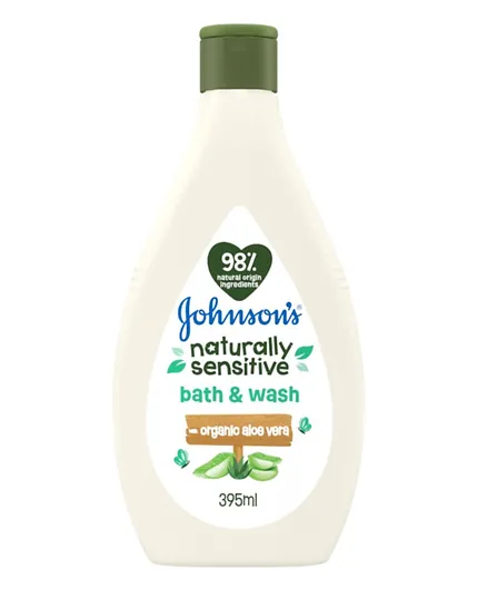 Johnson & Johnsons Naturally Sensitive Bath & Wash - 395mL