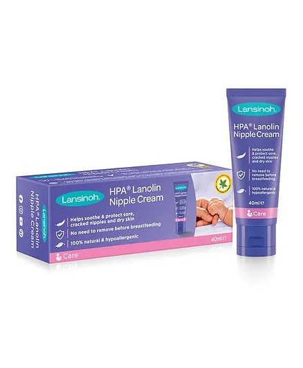 Lansinoh HPA Lanolin for Sore Nipples & Cracked Skin - 40mg