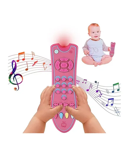 UKR Baby TV Remote Control Learning Toy - Pink