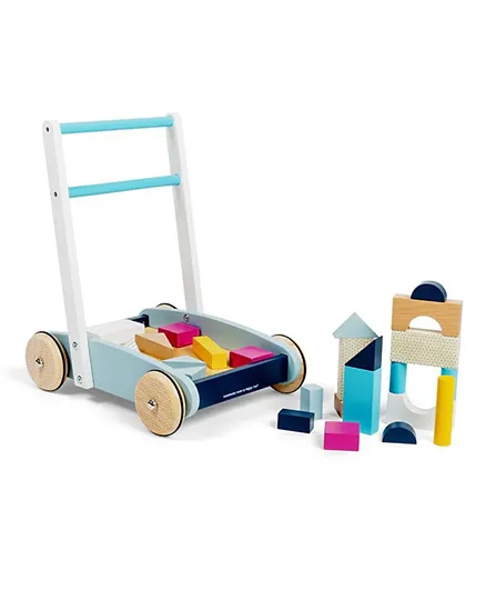 Bigjigs Toys FSC Baby Walker With Building Toys