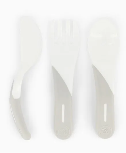 Twistshake Learn Cutlery - White