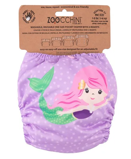 ZOOCCHINI Reusable Cloth Pocket Diaper - Mermaid