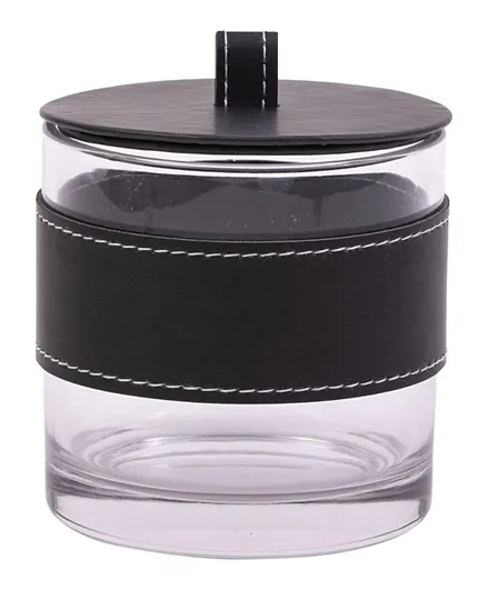 A'ish Home Glass Storage Jar - Black