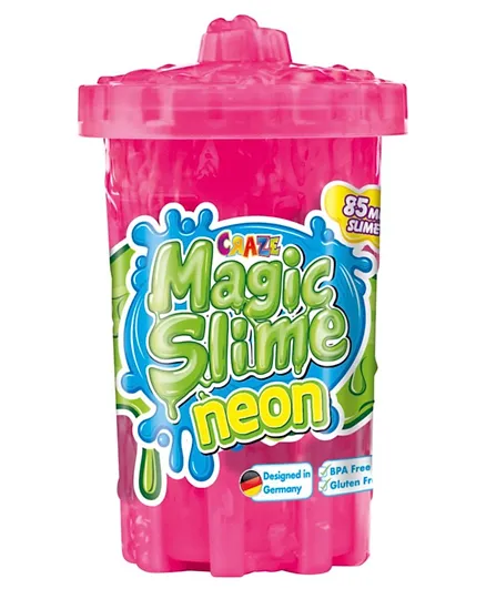 Craze Magic Slime Neon Pink Pack of 1 (Color may Vary) - 85 ml