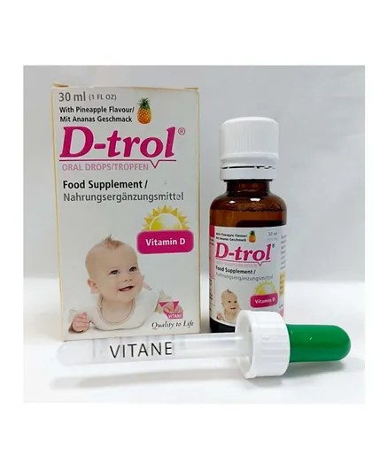 Vitane D-trol Food Supplement Oral Drops - 30mL