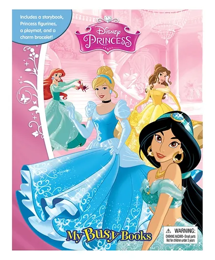 Phidal Disney Princess Themed My Busy Activity Books - English
