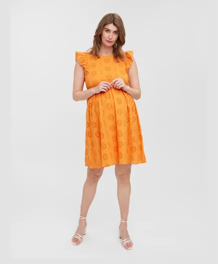 Vero Moda Maternity Self Design Maternity Dress - Oriole