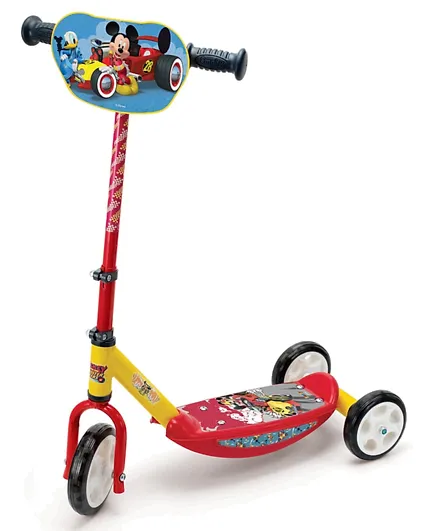 Smoby Disney Mickey Mouse 3 Wheels Scooter - Red