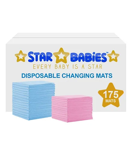 Star Babies Disposable Changing Mats - 175 Pieces