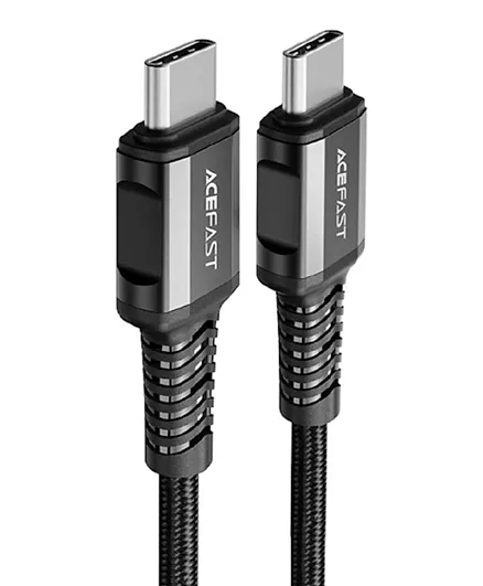 Acefast USB-C to USB-C Aluminum Alloy Charging Data Cable - Black