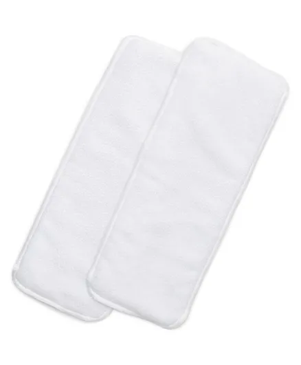 Night Angel Diaper Nappy Reusable Cloth Set Pack Of 2 - White