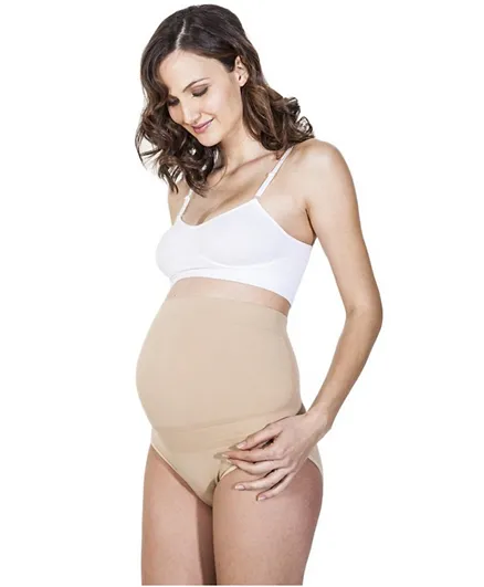 Mums & Bumps Gabrialla Milk-Fiber Maternity Support Briefs - Beige
