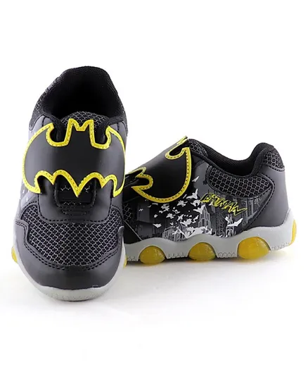 Warner Bros Batman Slip On Sneakers with Light Up - Black