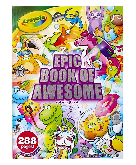 Crayola Epic Adventure Coloring Book - 288 Pages