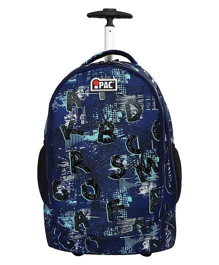 iPac English Trolley Backpack Blue Black - 18 inches
