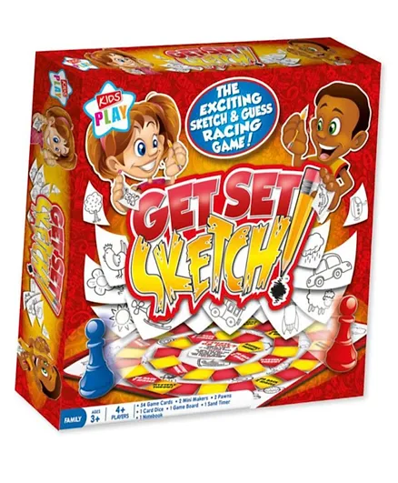 Design Group Get Set Sketch The Exciting Sketch & Guess Racing Game - Multicolor
