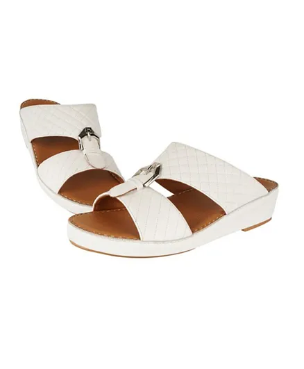 Barjeel Uno Arabic Sandals - White