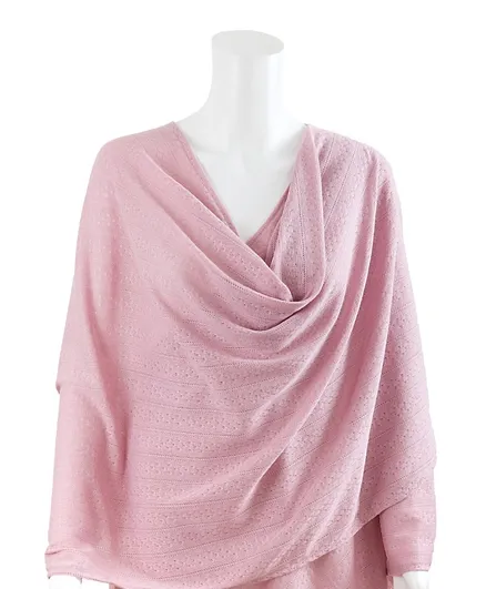 Bebitza Textured Knit Nursing Cover - Pink