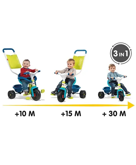 Smoby Be Fun Comfort Tricycle - Blue