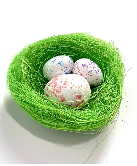 Craft  Nest With Eggs Art Craft - Multicolour