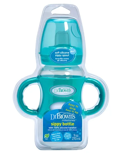 Dr. Brown's Sippy Bottle With Silicone Handles - 270ml