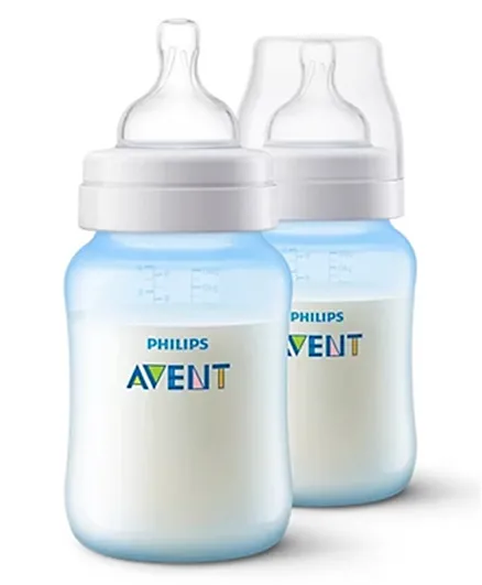 الرضاعة المضادة للمغص ، قطعتان من فيليبز آفنت - 260 مل لكل زجاجة