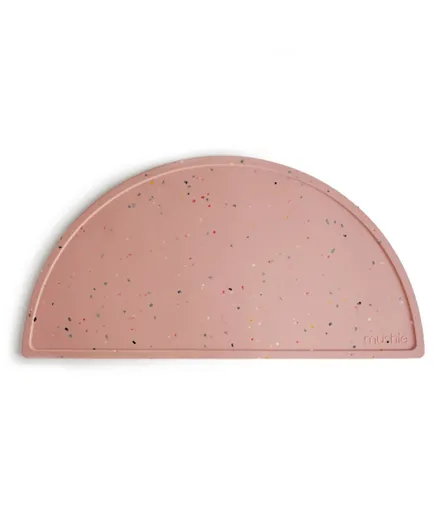 Mushie Silicone Place Mat Powder - Pink Confetti