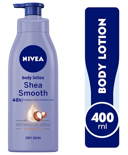 Nivea Shea Smooth Body Lotion Shea Butter Dry Skin - 400 mL