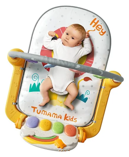 TUMAMA TOYS Infant Musical Play Gym with Rattle - Lion