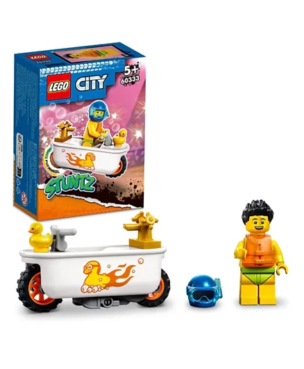 LEGO City Stuntz Bathtub Stunt Bike 60333 - 14 Pieces