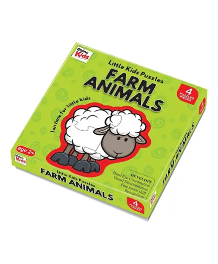 Braino Kids-Little Kids Puzzle - Farm Animals